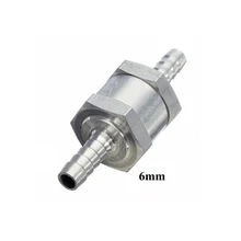 CNBTR 6 мм 1/4 автомобильный алюминий сплав дроссельной задвижка одинарная задвижка бензин, дизель топлива обратный клапан Калибр односторонний клапан