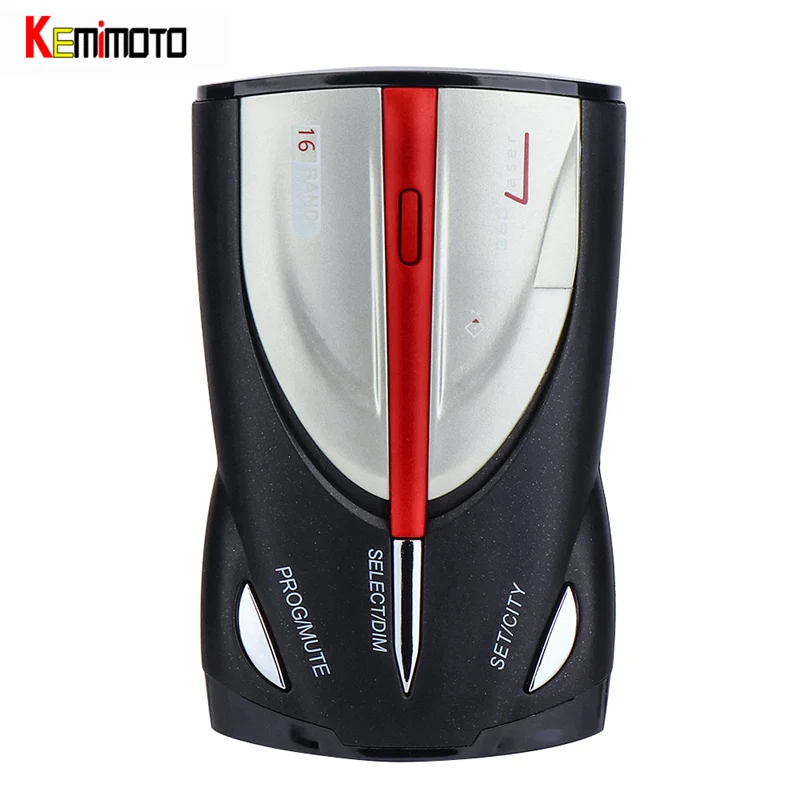 

KEMiMOTO XRS9780 Car Radar Detector Auto 360 Degree Russia/English Voice Alert Warning Anti Radar Detectors for Driving