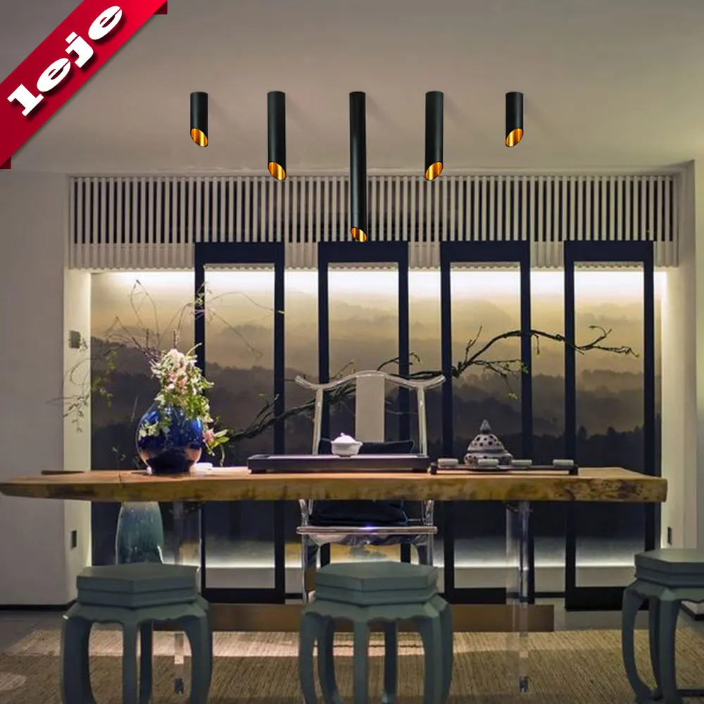 Kaufen Freie birne 60mm LED Decke licht Schnur lampen GU10 7W Küche Unternehmen Tabelle Rohr Rohr Lampe Esszimmer bar Zähler Shop