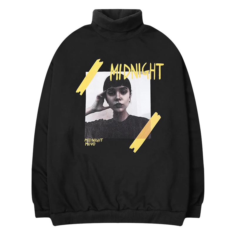 

High Collar Sweater Men Women Warm Skate Hoodies Autumn Handsome Loose Oversize hip hop Hoodies Sports Skateboarding Street Ware