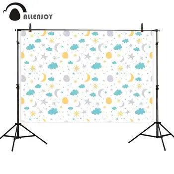 

Allenjoy cartoon icon repeat pattern moon sun cloud star dots child backdrop fotografia backgrounds for a photo shoot wallpapers