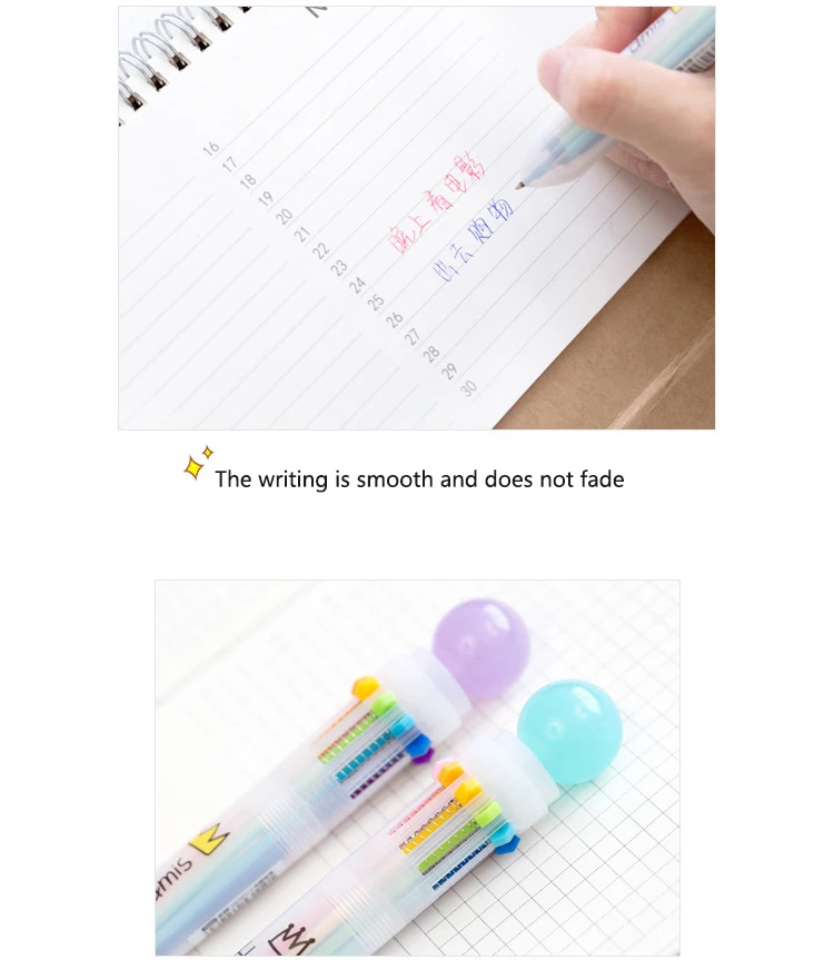 10 видов цветов Принцесса Корона шариковая ручка мультфильм Kawaii шариковые ручки набор школьные творческие школьные офисные принадлежности канцелярские принадлежности Kawaii