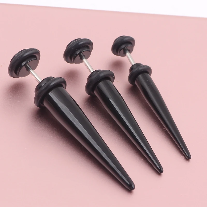Acrylic Fake Ear Plug Stretcher Earring Taper Spike Body Piercing