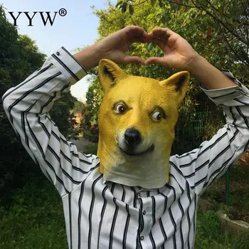 

Dog Mask Halloween Funny Mascaras Animal Latex Party Maske Full Face Masque Carnival Halloween Masquerade Masks Funny
