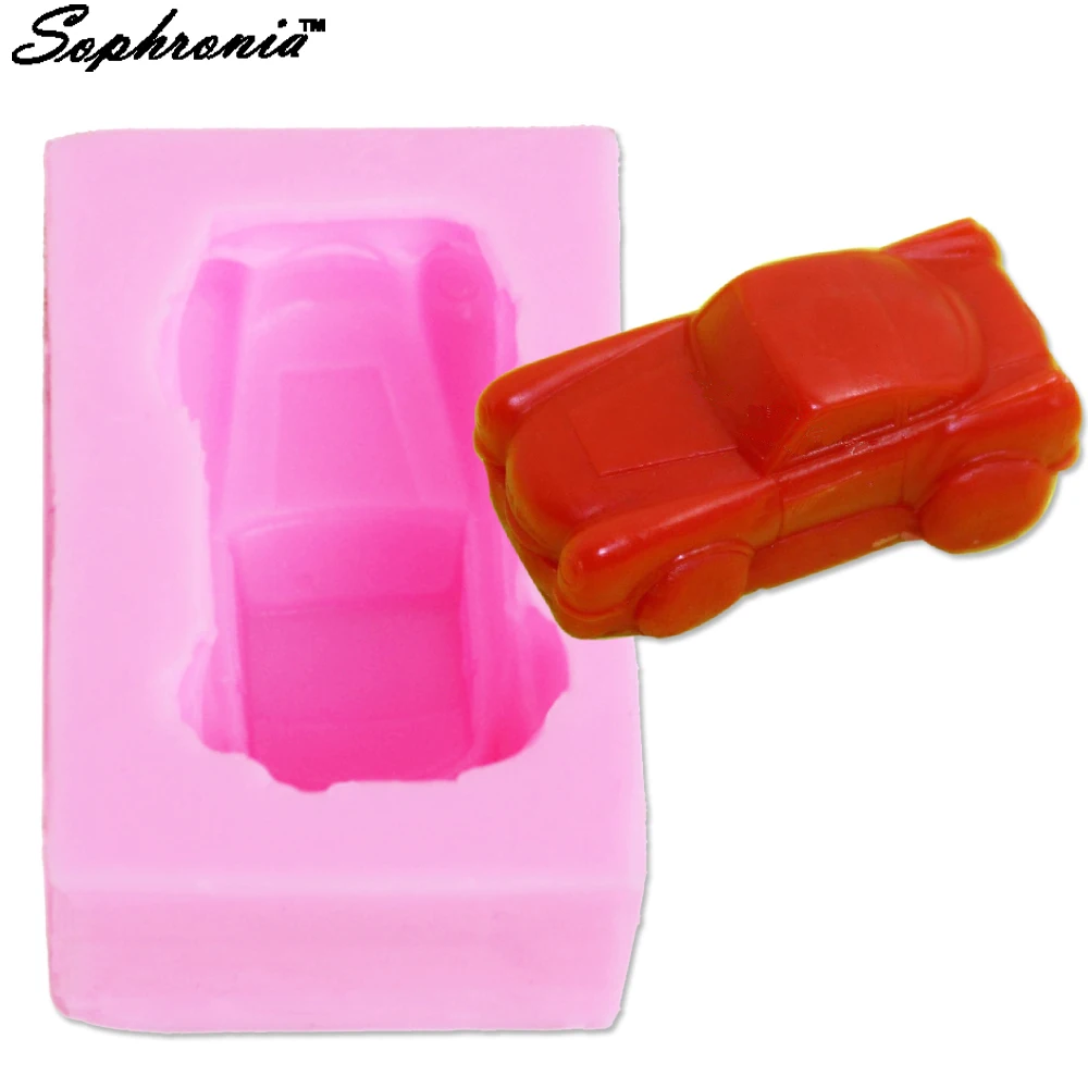 

Sophronia M324 Car shape silicone mold fondant mould diy soap kithchen cake decorating tool bakeware 6.5*3.8*2.1cm