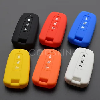 

100pcs/lot Key Shell Holder Silicon Remote Cover For Ssangyong Stavic2 Korando Turismo Rexton W Protector 3 Button Key Entry