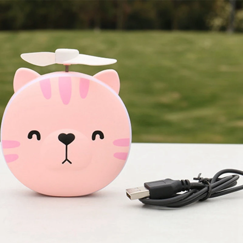 Usb мини-вентилятор для макияжа, светодиодный зеркальный Usb Перезаряжаемый вентилятор охлаждения, портативный многофункциональный карманный вентилятор Catton