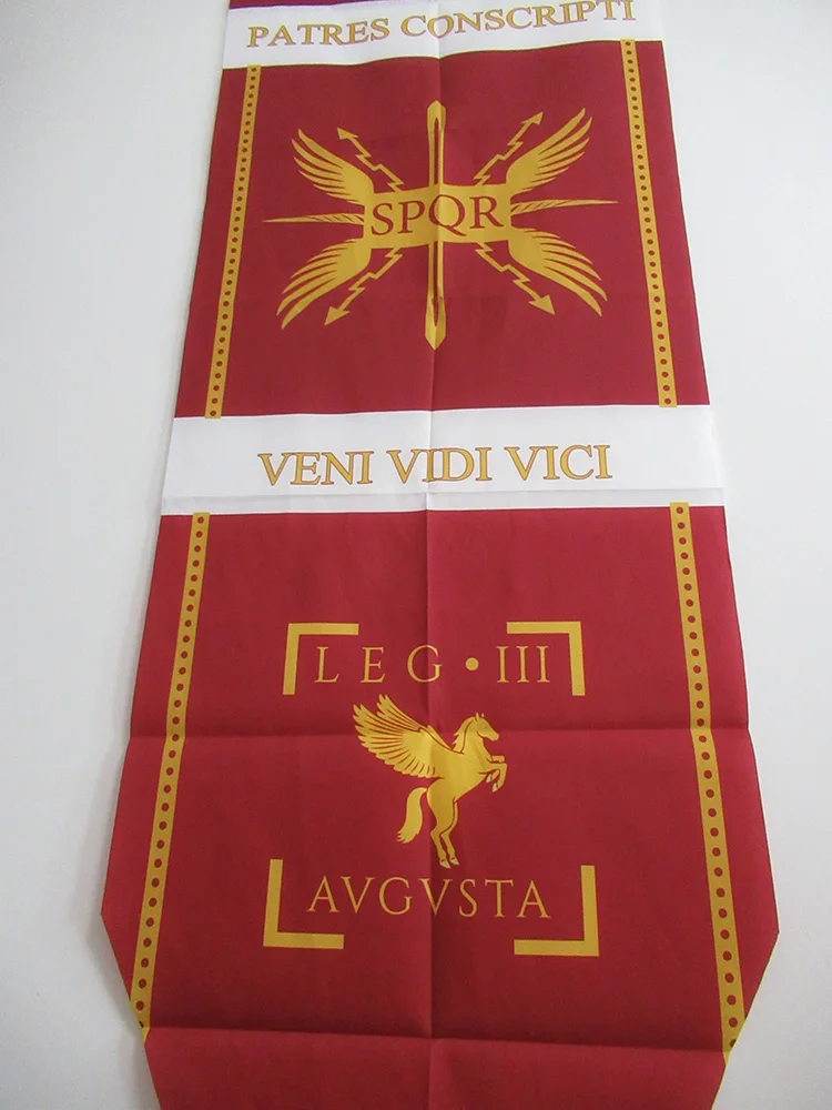 New Caesar Rome empire SPQR Infantry Legions War Banner Home Decor Flag Bar Family decoration Flags S-L cosplay game show props