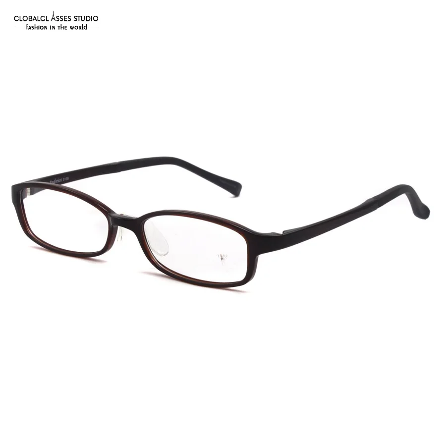 Simple and Clean Classic Plasitc Narrow Lens Optical Glasses Frame
