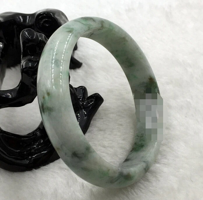

2306 Natural Green Jadeite Jade Gems Bracelet Bangle
