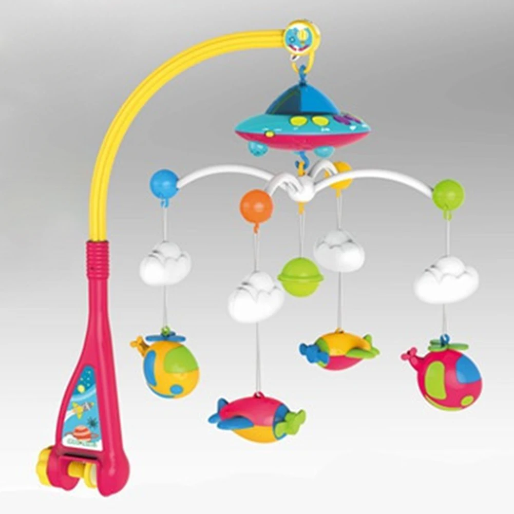 

Cute Music Box DIY Home With Projector Educational Toy Educational Holder Bell Toy Infant Rotate Stroller Baby Mobile