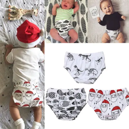 

2018 Xmas Toddler Short Infant Baby Boy Girl Kid Harem Pants Shorts Cotton Nebworn Diaper Cover Brief Bottoms PP Bloomer Panties