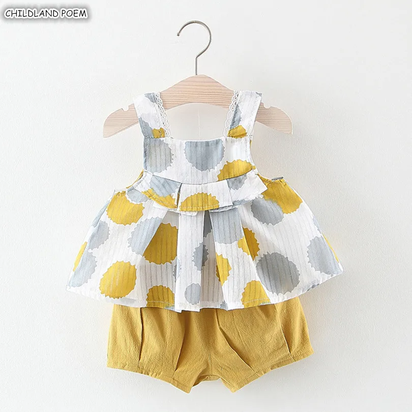 

Newborn Baby Girl Clothes Summer Baby Clothing Set For Girl T-shirt Tops + Pants 2 Pcs Princess Toddler Infant Baby Girl Outfit