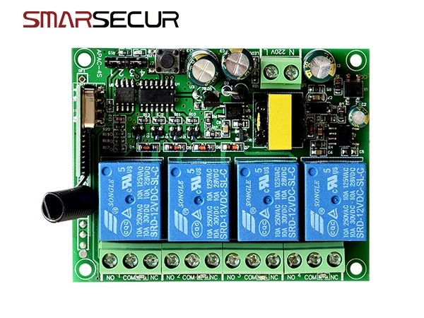433Mhz Remote Control Smart 4CH Wireless Relay Output for G90B G90B plus S2G S2W S1 G90E