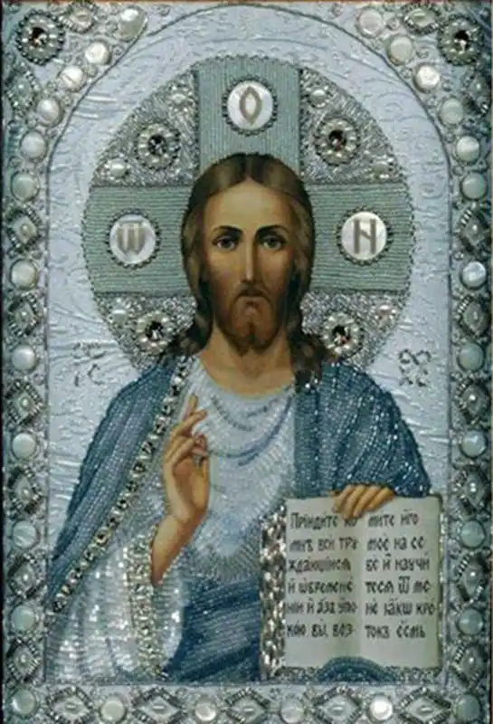 RUBOS икона Христос пантократор DIY 3D Алмазная вышивка религия Алмазная мозаика картина 5D узор Кристалл Стекло домашний Декор набор - Цвет: 489