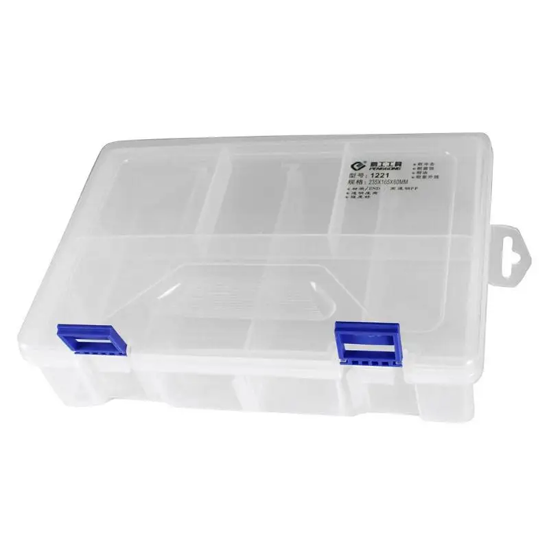 Мульти сетки Прозрачный ящик для хранения практичный пластиковый корпус для винта аппаратные средства инструмент для хранения ювелирных