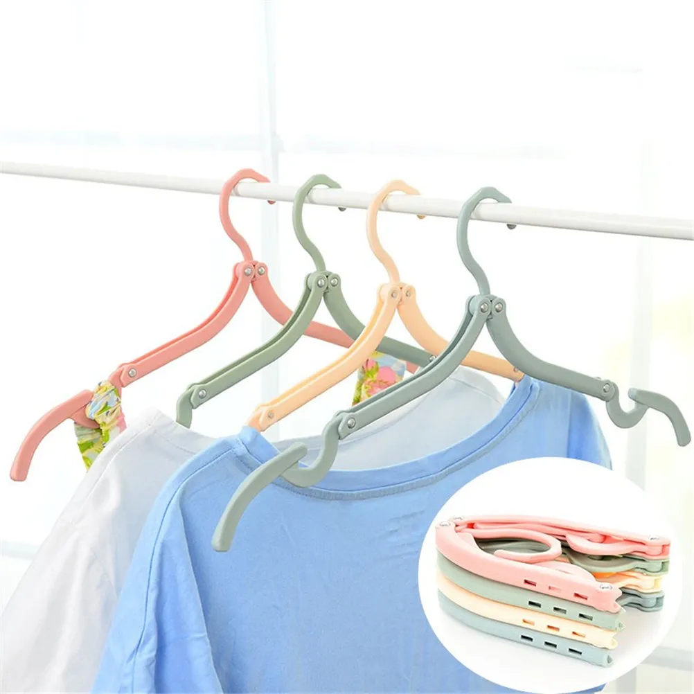 Foldable Travel Clothes Hanger Plastic Nonslip Windproof Drying Rack