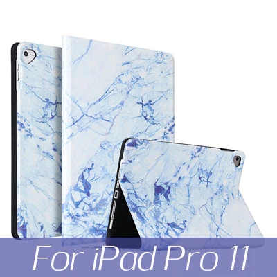 Для funda iPad 10,2 чехол мраморный узор для Apple iPad Air 3 10,5 pro 10,5 pro 11 чехол мягкий чехол для планшета - Цвет: C1 for iPad Pro 11