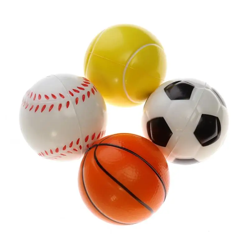 12 шт. мягкая пена спортивные мячи Футбол Баскетбол Бейсбол теннисный мяч для детей