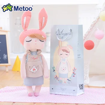 

13 Inch Accompany Sleep Angela Rabbit Plush Stuffed Animal Kids Toys for Girls Children Birthday Christmas Gift Metoo Doll