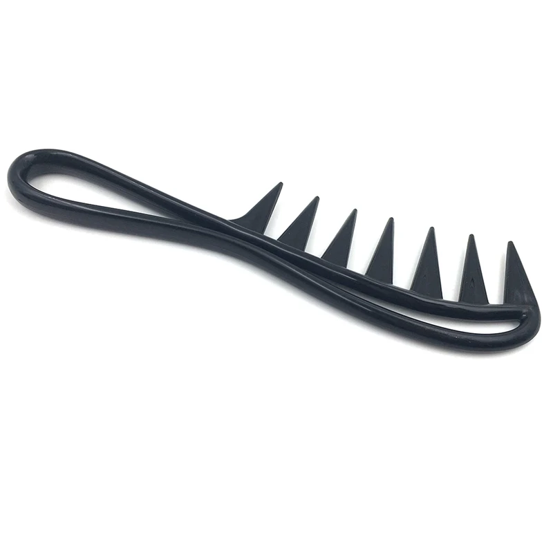 Широкая зубная Акула пластиковая расческа Detangler вьющиеся волосы салон парикмахерская расческа Массаж для укладки волос инструмент