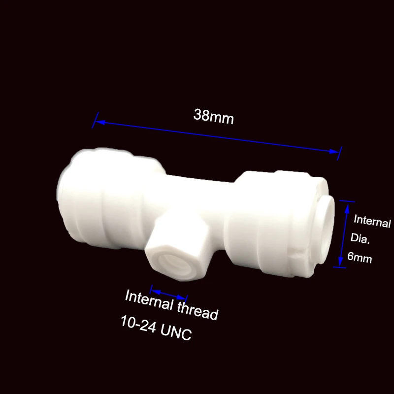 10 шт. 1/4 ''Tube насадка низкого давления Слип Лок(Quick Connect) 10/24 запотевание сопла с футболки фитинги, Пластиковые