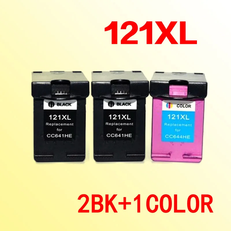

3x ink cartridges for hp121 for hp 121 121xl 2568 4280 4288 PS C4680 C4650 C4640 D2660 D2563
