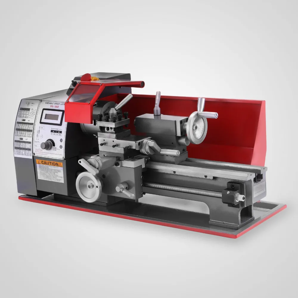 600W Semi Automatic Metal Lathe Speed Infinitely Variable Milling