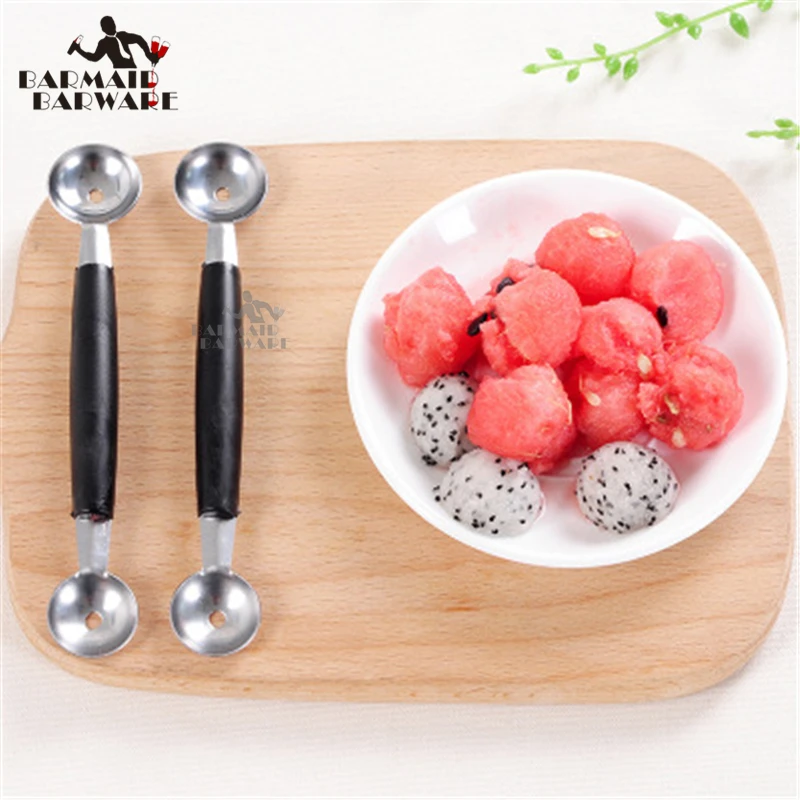 

Double-end Stainless Steel Multi Function Fruit Baller Carving Knife Ice Cream Scoop Spoon Fruit Scoop Kitchen gadget cook Tool