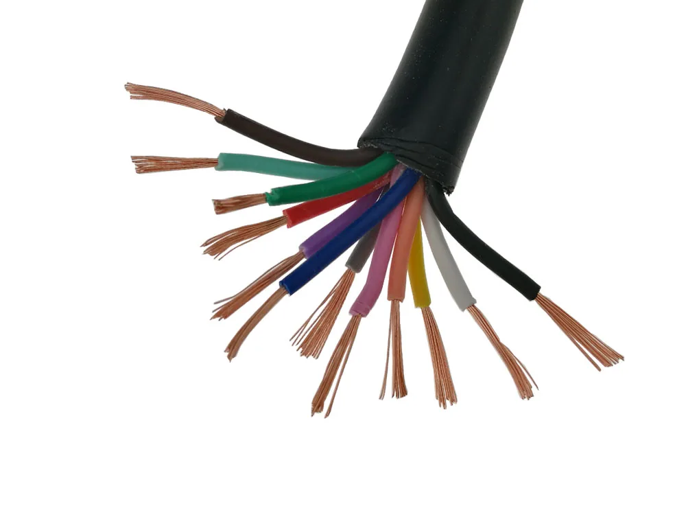 KSGER Electric DIY Kits 12 Core T12 Silicone Cable Wire Pure Copper Soft OLED Soldering Station Iron Controller Handle RVV (10)