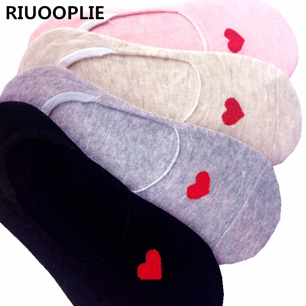 RIUOOPLIE/5 пар; летние носки-тапочки; милые женские невидимые лодочки; Модные низкие носки для девочек