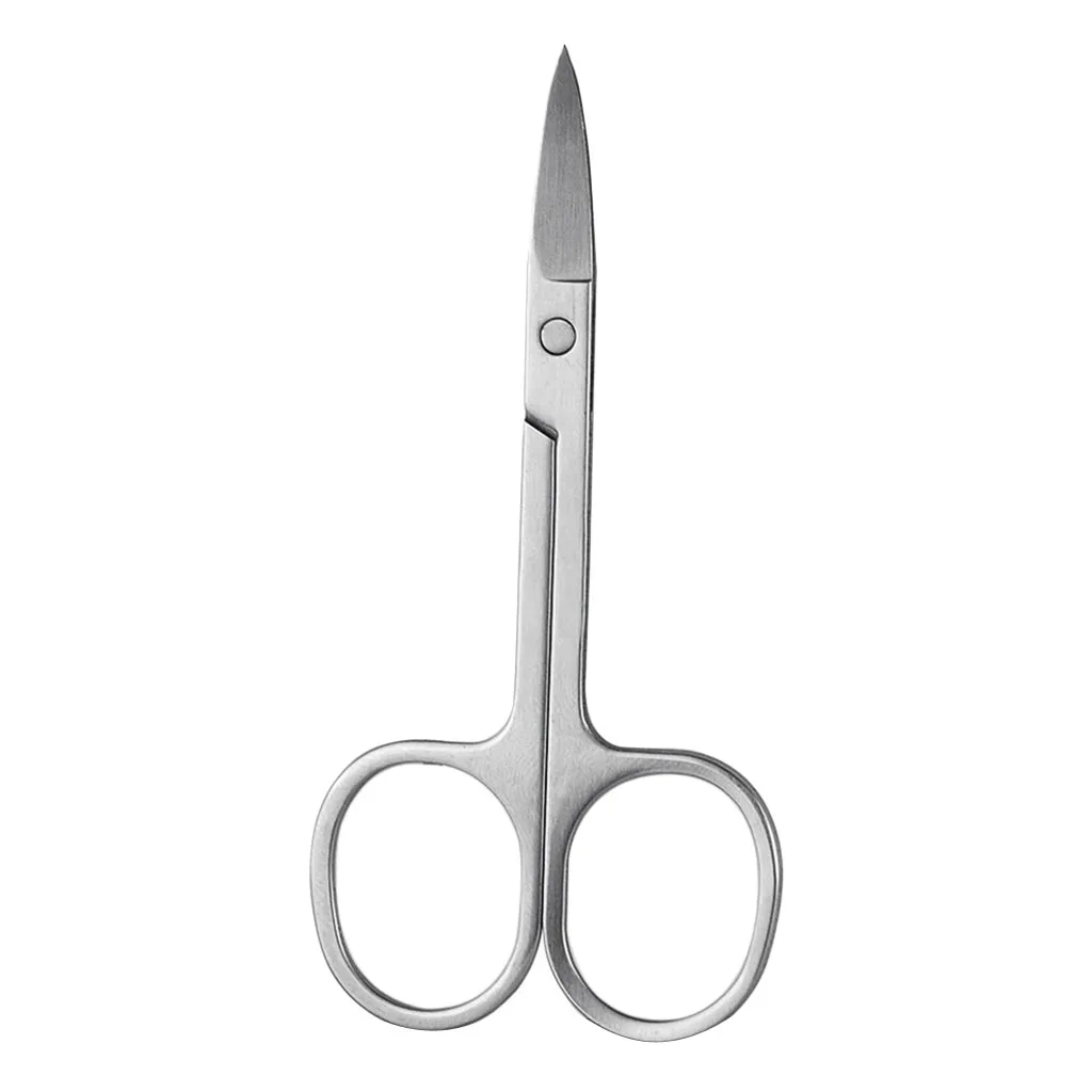 Curved Eyelash Eyebrow Nose Hair Scissor Remover False Lash Trimmer Cutter Makeup Tool
