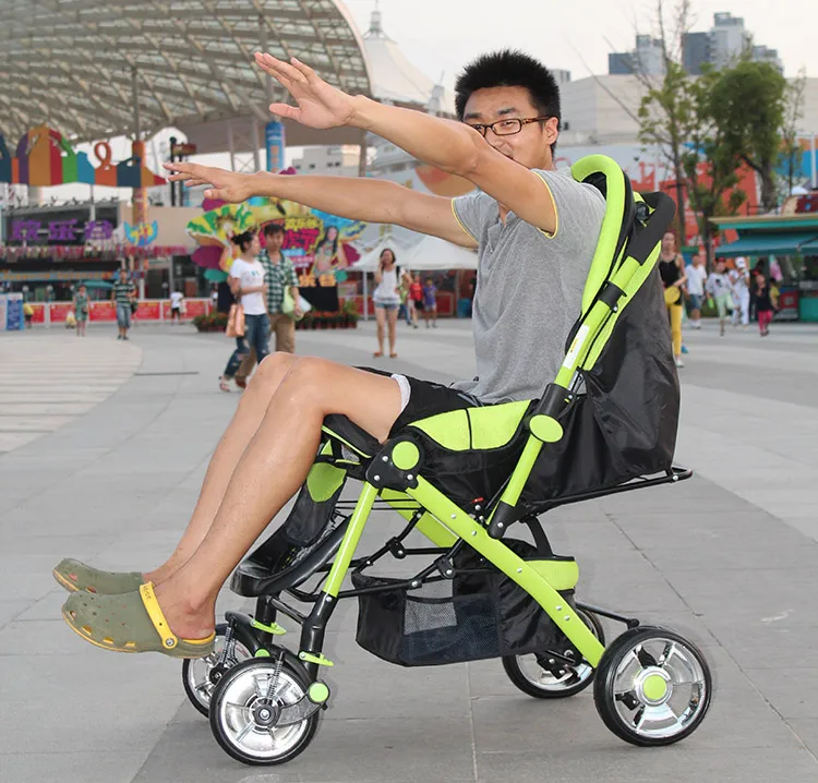 Shock absorbers stroller folding baby stroller big wheel GOODBABY two