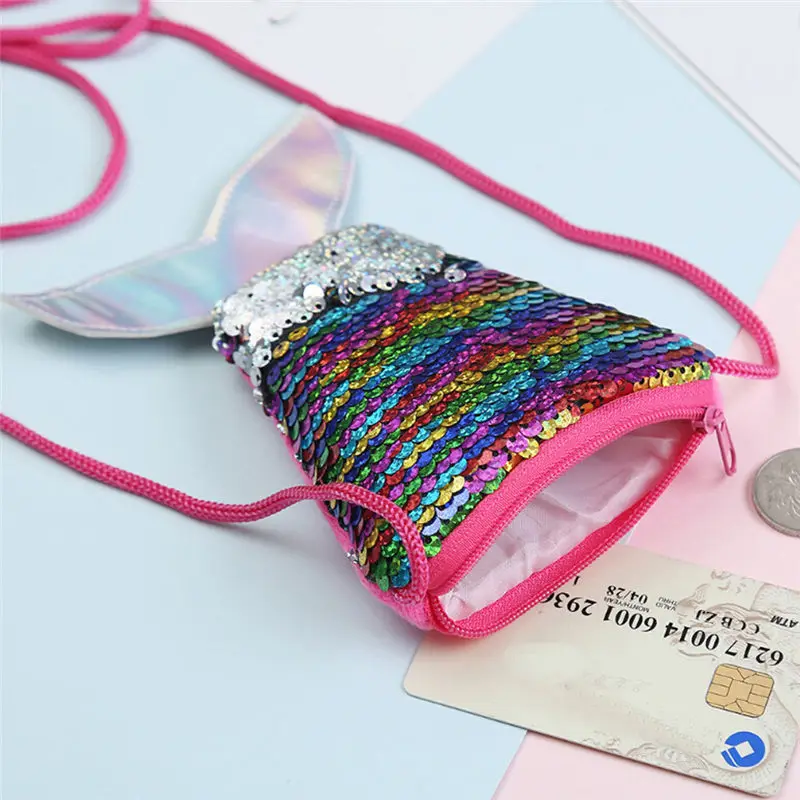 Sequins Children Coin Purses Handbags Zipper Wallets Cute Pouch women's wallet clutch portfel cuzdan billetera carteira 40MA1922
