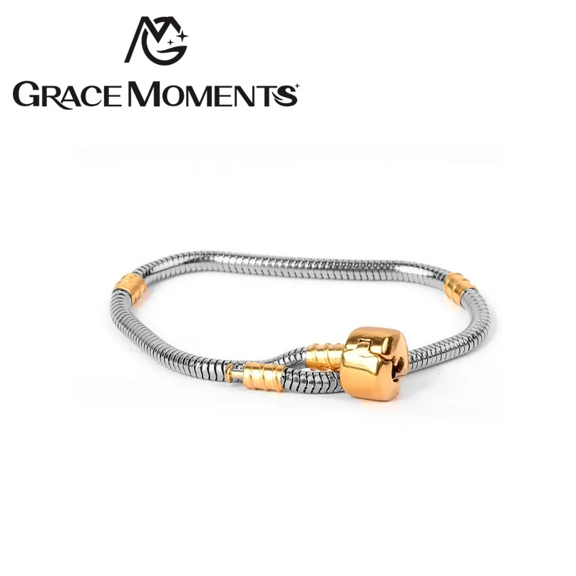 

5pcs/lot Stainless Steel Snake Chain Bracelets OT Clasp Leather Rope Bracelet DIY Jewelry Making Clearance Sale