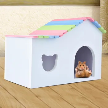 

2017 Colorful Wooden House for Hamster chinchillas Guinea pigs and Other Small Pets