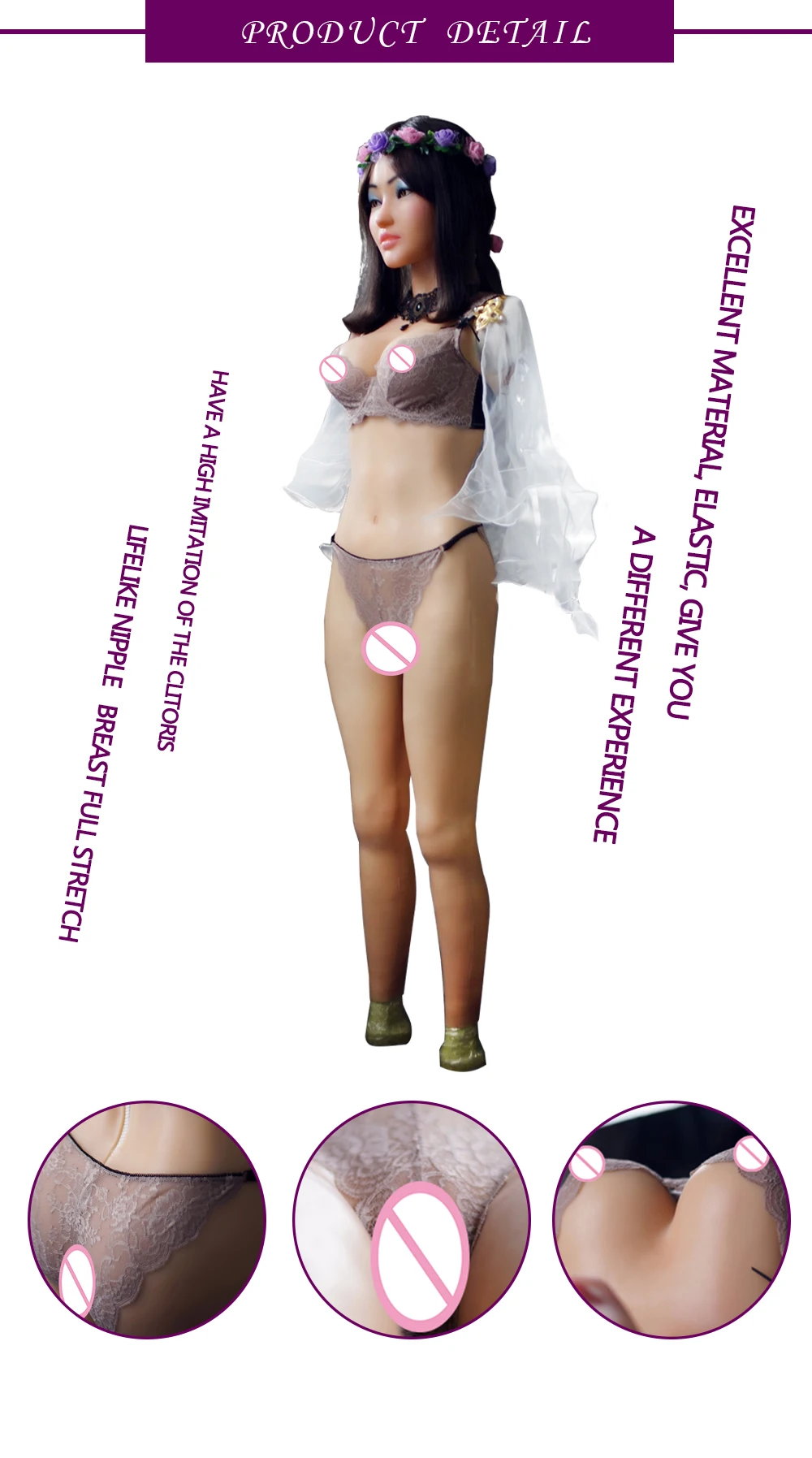 Драг королева Селина Вагина боди с маска ангела для трансвеститов зентай костюм с рукавами и формы груди транссексуал