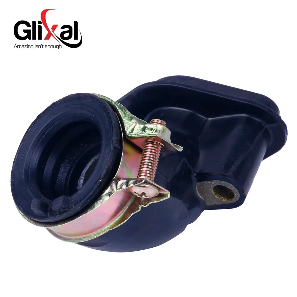 Впускной коллектор карбюратора Glixal для 49cc 50cc GY6 мопеда ATV Go Kart Багги 139QMB 139QMA (1