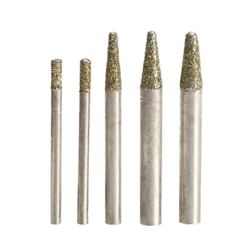 

HUHAO 1PC Stone Engraving Machine Cutter Stone Cutting Bits CNC stone carving tool Electroplated diamond Router bit