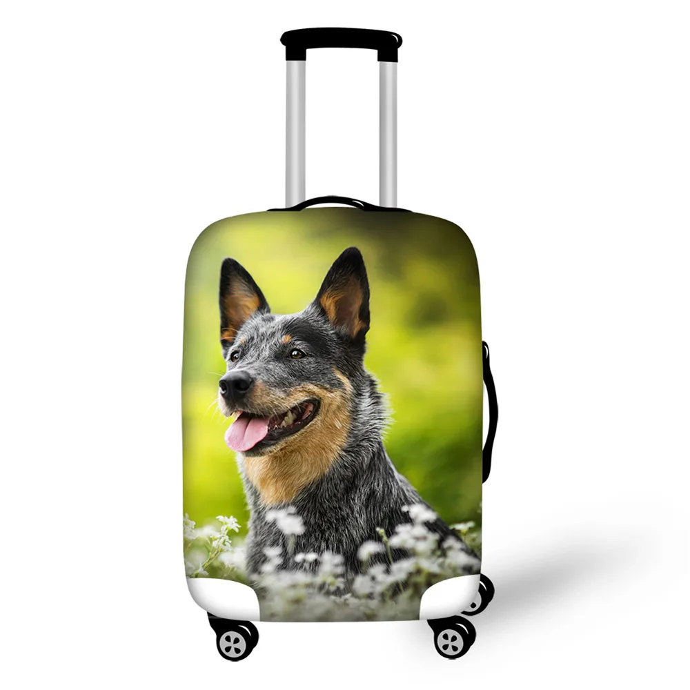 

Elastic Suitcase Bag Australian Cattle Dog Custom Thicken Luggages Protective Dog Lover Trolley Case Waterproof Dust Rain Cover