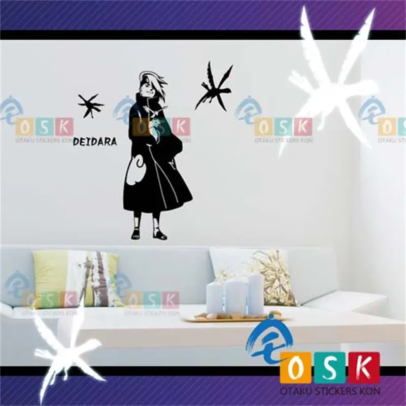 Dida La Xiao wall stickers detonated clay Naruto animation surrounding glass / car | Дом и сад