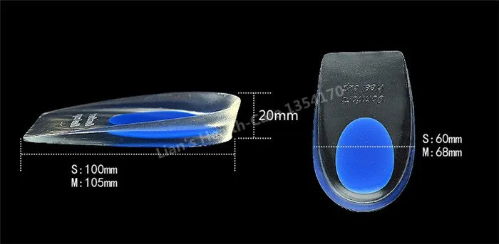 Мягкие Медицинские Силиконовые Гелевые Подпяточники, Вкладыши Для Стоп, Облегчающие Боли Подпяточники, Подложки, Опора Для Обуви, Высокая Подушечка, Protetor de Calcanhar