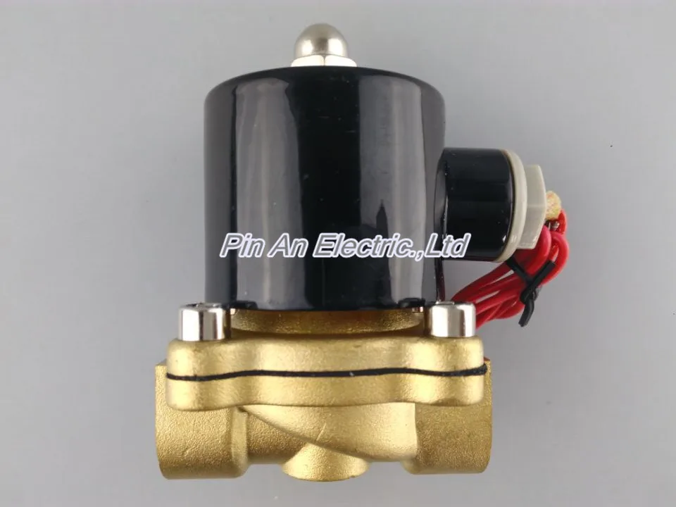 

Package mail 2W200-20 N/C 2 Way 3/4" Gas Water Pneumatic Electric Solenoid Valve Water Air DC12V 24V AC110V 220V