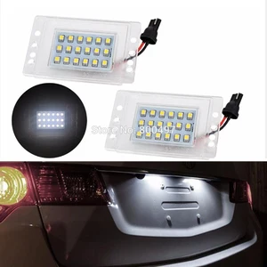 2 x LED Car LED License Plate Lights Lamps White CANBUS OBC Error Free for Volvo 855 1993 -1997 V70 V70 XC 1997 - 2000