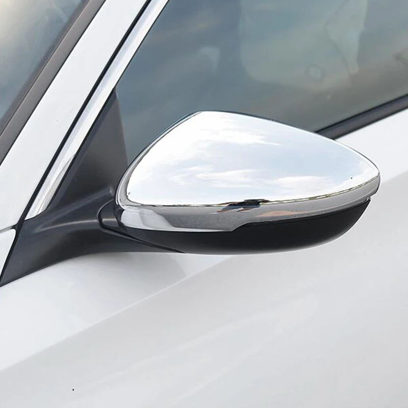For Honda Accord 10th 2018 2019 ABS Chrome/Carbon fibre Car rearview mirror sticker Cover Trim car styling accessories 2pcs