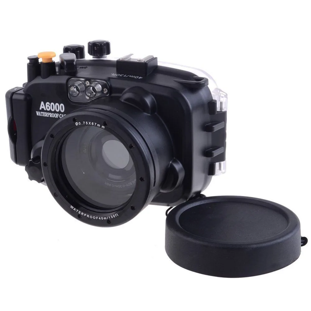 Ready Stock For Sony A6000 16 50mm Lens Meikon 40M 130ft Waterproof Underwater Housing Case Cover