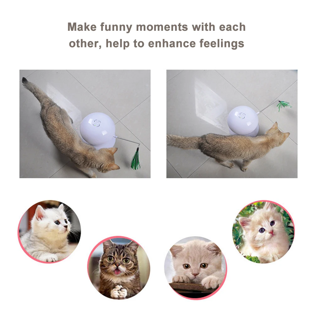 QQQPET Laser Funny Toy Creative Cat Pet LED Smart Automatic Cat Exercise Training Entertaining Toy USB Charge