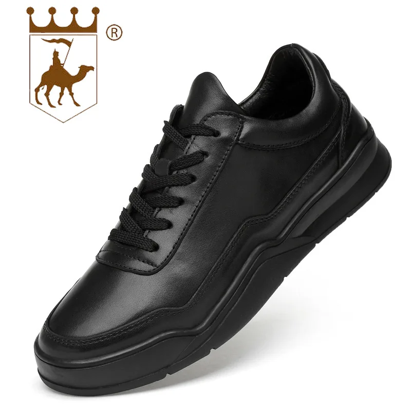 

BACKCAMEL 2018 New Upper Layer Leather Warm Non-slip Wear Resistant Men Shoes Genuine Leather Winter Shoes Ankle Size 37-44