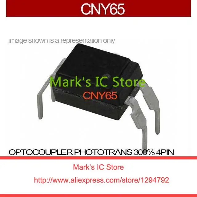 CNY65 OPTOCOUPLER PHOTOTRANS 300% 4PIN CNY6 Semiconductor Opto Division ...