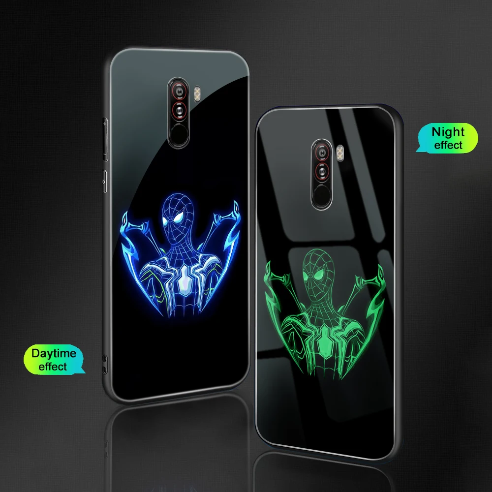 

ciciber For Redmi Note 7 6 5 Pro Plus Glass Phone Cases for Xiaomi MI 9 8 A2 6X MIX 2 2S PocoPhone F1 Cover Capa Marvel Deadpool